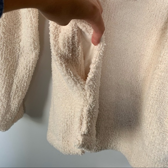 THREAD AND SUPPLY Ivory Drayton Cozy Fleece 1/4 Zip Pullover - Picture 6 of 10